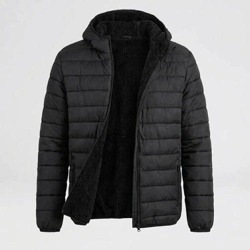 Imagem 1 de 8 de Campera Hombre Con Corderito Inflada Invierno Capucha - Njt