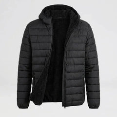 Campera Hombre Con Corderito Inflada Invierno Capucha - Njt