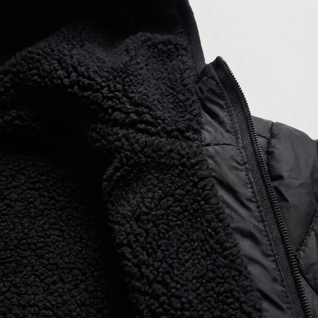 Campera Hombre Con Corderito Inflada Invierno Capucha - Njt - Image 4
