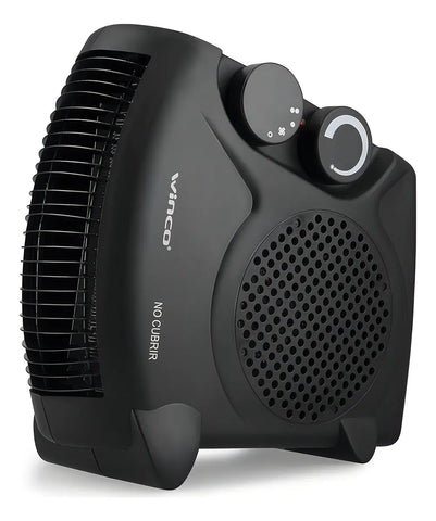 Caloventor Eléctrico W116n Con 2 niveles Negro Winco - Image 1