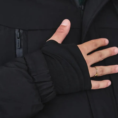 Imagem 6 de 8 de Campera Parka Hombre Negra Impermeable Importada Capucha