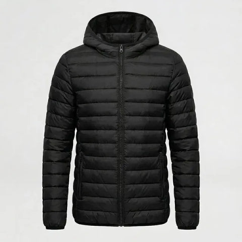 Campera Invierno Con Capucha Inflada Abrigo Hombre - Njt - Image 1