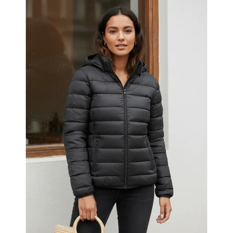 Campera Inflada Mujer Capucha Desmontable Oldtown Polo - Image 1