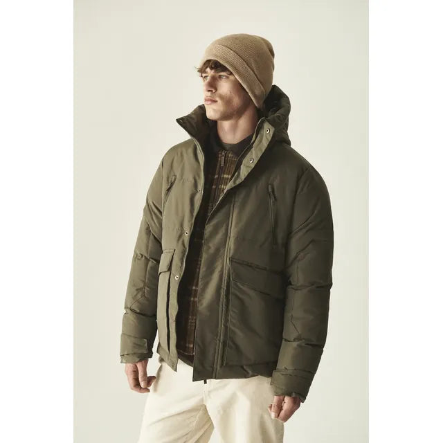 Campera Parka Baker Hombre Térmica Nylon Gamuzado Urbano - Image 2