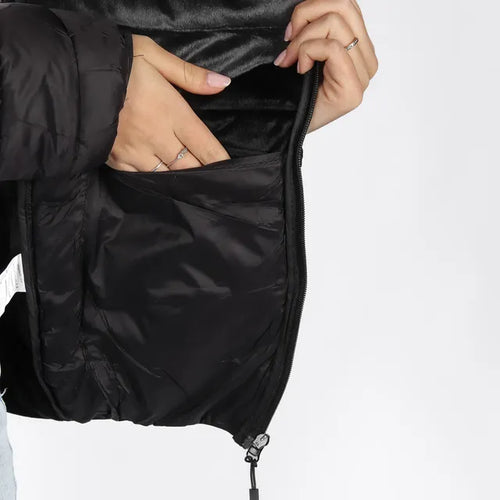 Imagem 6 de 9 de Campera Inflada Mujer Capucha Desmontable Oldtown Polo