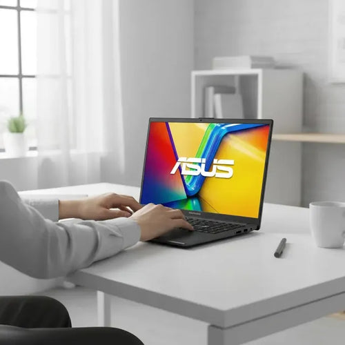 Imagem 6 de 8 de Notebook Asus Vivobook Go 15,6 Fhd 512gb / 8gb Ram R5 40 W11 - Black