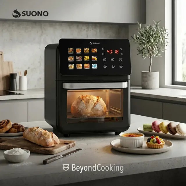 Freidora De Aire Suono Airfryer Neo Oven Descongela Fríe Asar Recalenta 12 L Comida Saludable Pantalla Xl Color Negro - Image 8