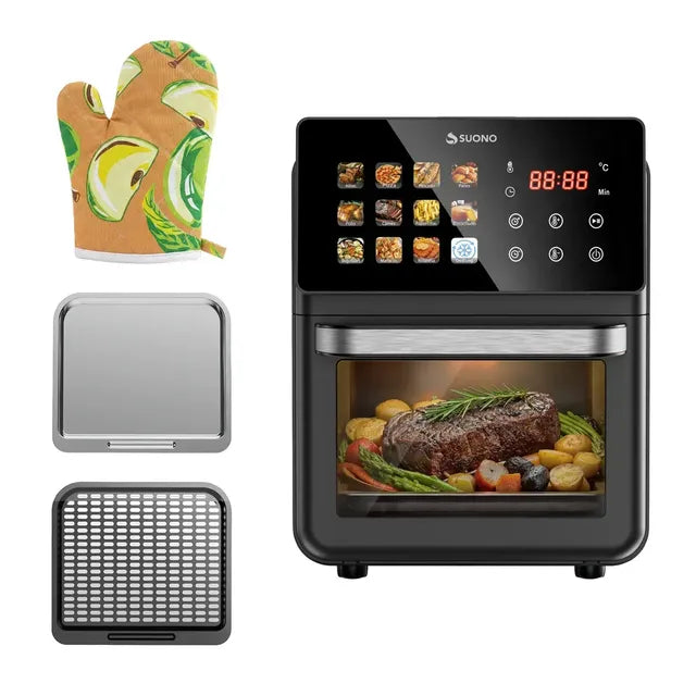 Freidora De Aire Suono Airfryer Neo Oven Descongela Fríe Asar Recalenta 12 L Comida Saludable Pantalla Xl Color Negro - Image 2