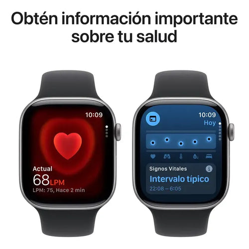 Imagem 5 de 8 de Apple Watch Series 11 GPS • Caja de aluminio gris espacial de 46 mm • Correa deportiva negra