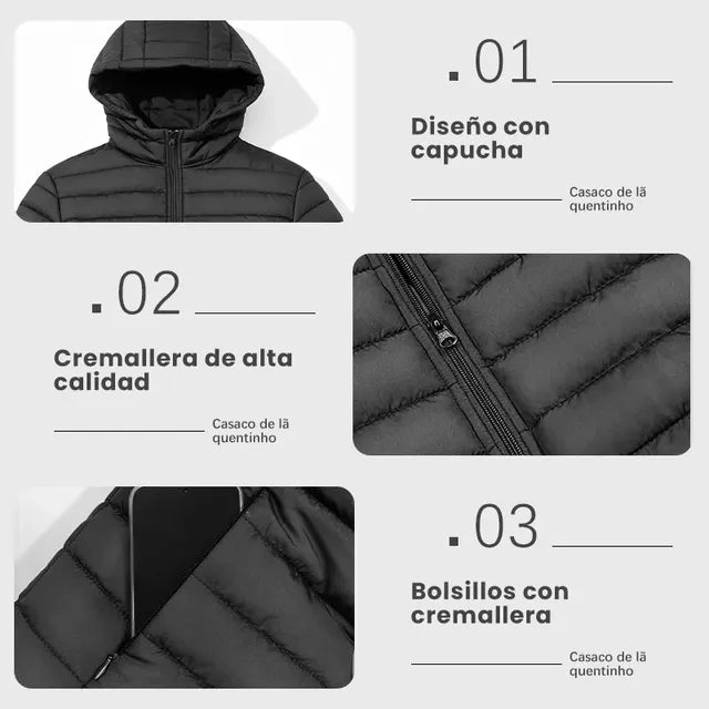 Campera De Abrigo Hombre Invierno Liviana Con Capucha S-3xl - Image 2