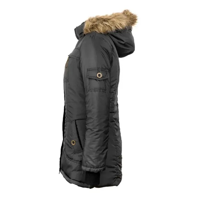 Campera Camperon Larga D Mujer Piel En Su Interior Abrigadas - Image 7