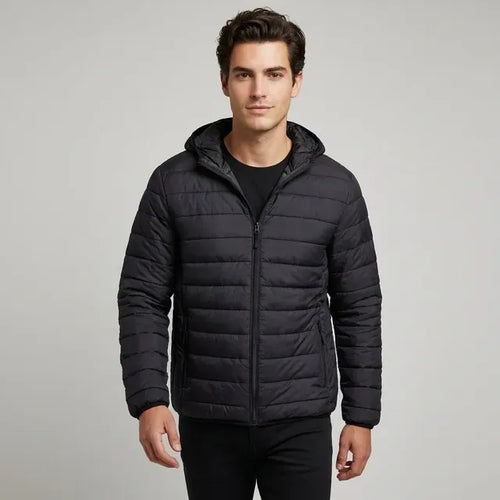 Imagem 7 de 8 de Campera Invierno Con Capucha Inflada Abrigo Hombre - Njt