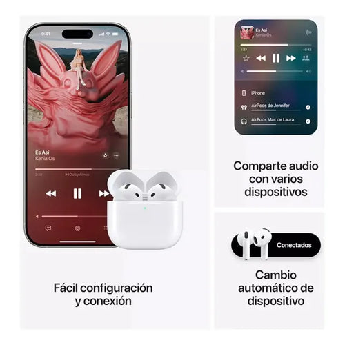 Imagem 7 de 8 de Apple AirPods 4ta generacion A3050 Blanco