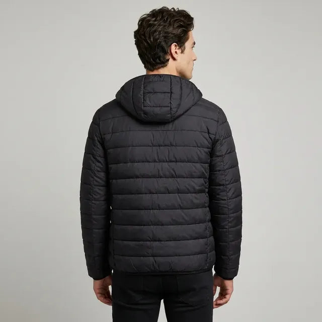 Campera Invierno Con Capucha Inflada Abrigo Hombre - Njt - Image 3