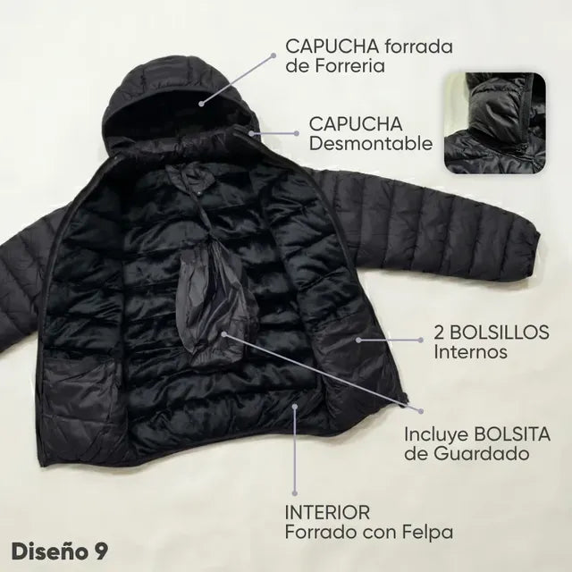 Campera Inflada Mujer Capucha Desmontable Oldtown Polo - Image 2