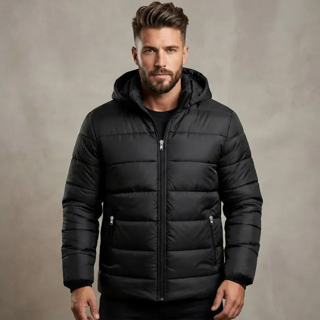 Campera Inflada Hombre Con Capucha - Abrigadas Invierno 19 - Image 7