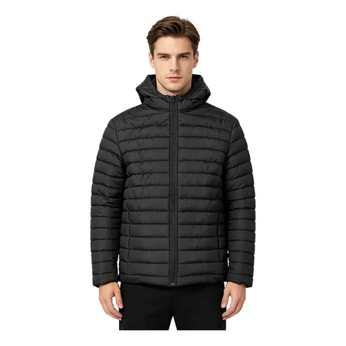 Imagem 4 de 9 de Campera De Abrigo Hombre Invierno Liviana Con Capucha S-3xl