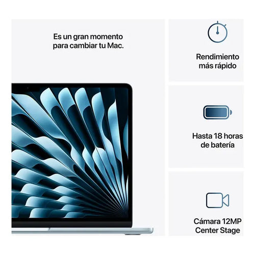 Imagem 6 de 8 de Macbookair 15 M4 Cpu 10 Gpu 10 - 16gb Ssd 512gb Azul Cielo