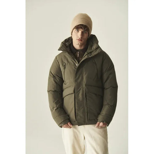 Imagem 1 de 9 de Campera Parka Baker Hombre Térmica Nylon Gamuzado Urbano