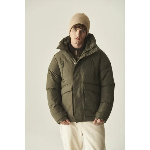 Campera Parka Baker Hombre Térmica Nylon Gamuzado Urbano - Image 1