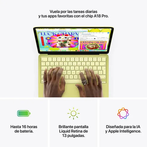 Imagem 9 de 10 de Apple 2026 Macbook Neo (de 13 Pulgadas, Chip A18 Pro De Apple Con Cpu De 6 Núcleos Y Gpu De 5 Núcleos, 8gb Memoria Unificada, 256 gb) - Índigo - Distribuidor Autorizado