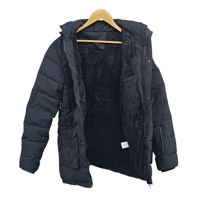Camperón Puffer Hombre Con Piel Capucha Desmontables - Image 7