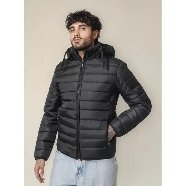 Campera Inflable Super Abrigada Capucha Invierno Hombre - Image 3