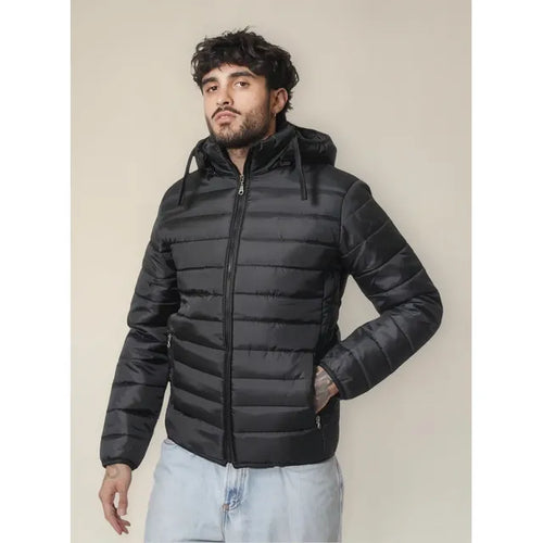 Imagem 3 de 9 de Campera Inflable Super Abrigada Capucha Invierno Hombre