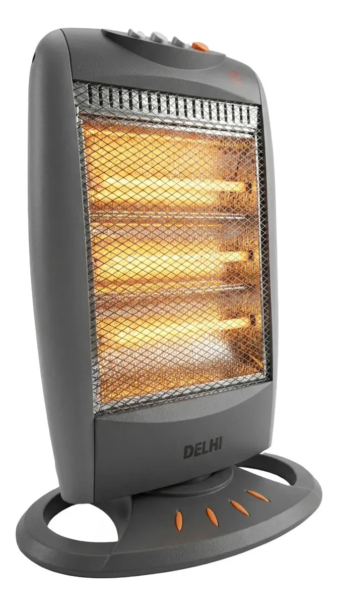 Estufa Halogena Giratoria 400w/1200w Corte Por Caida Gris - Image 1