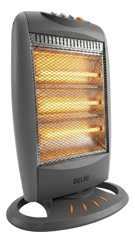 Estufa Halogena Giratoria 400w/1200w Corte Por Caida Gris - Image 1