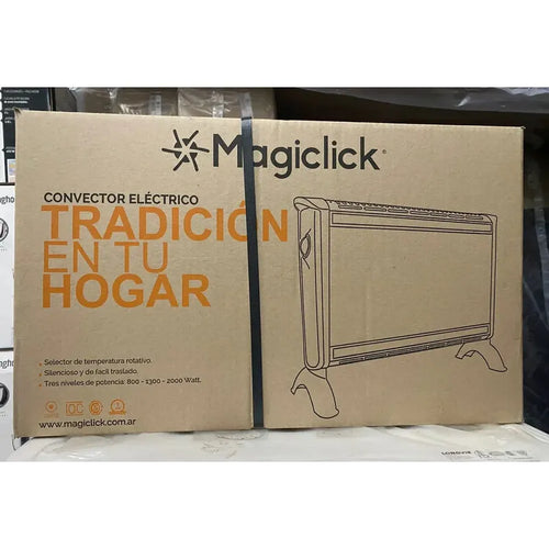 Imagem 5 de 7 de Calefactor Convector Magiclick C1215 Blanco 2000W 3 Niveles Potencia