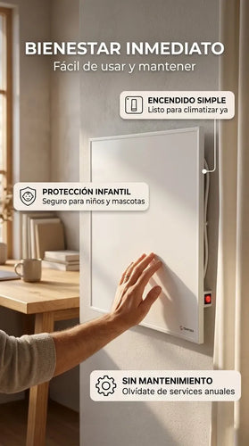 Imagem 6 de 7 de Panel Calefactor Electrico Estufa Bajo Consumo Minimalista