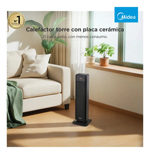 Imagem 7 de 10 de Calefactor Torre Midea Tch-2kw-ar1 Color Negro